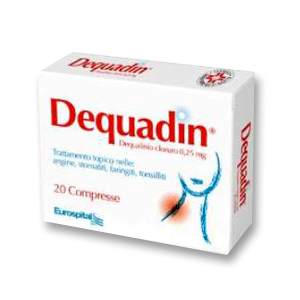 Dequadin 20 compresse 0,25mg