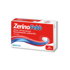 Zerinofebb ad 15 compresse 300+150mg