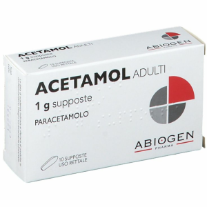 Acetamol ad 10supposte1g