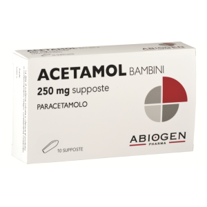 Acetamol bb 10supposte250mg