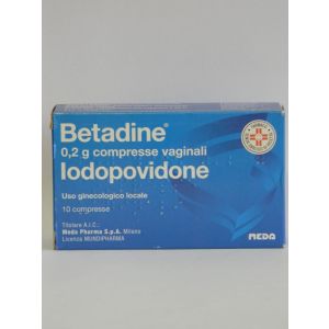 Betadine 10 compresse vag 200mg