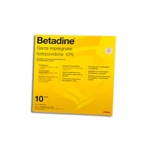 Betadine 10garze impregn 10x10