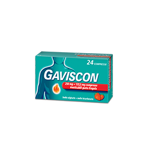 Gaviscon 24 compresse frag250+133,5mg