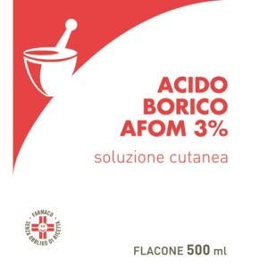 Acido borico afom 3% 500ml