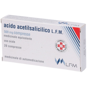 Acido acetilsalic lfm 20 compresse500