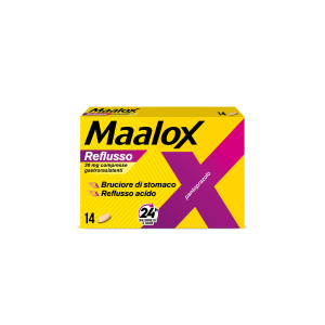 Maalox reflusso 14 compresse 20mg