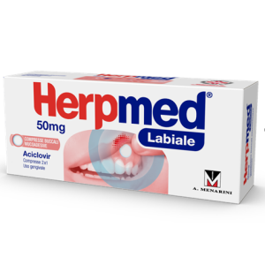Herpmed labiale 2 compresse bucc 50mg