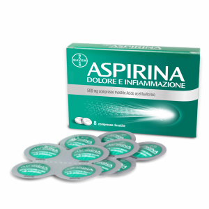 Aspirina dolore inf 8 compresse 500mg