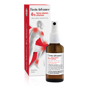 Fastuadvance spray 25g 4%