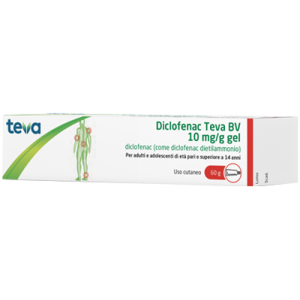 Diclofenac teva gel 60g 10mg/g
