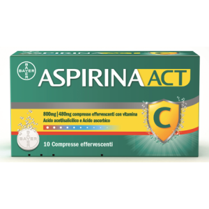 Aspirinaact 10 compresse eff800+480mg