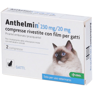 Anthelmin*2cpr 230+20mg gatto