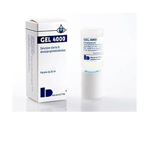 Soluzione acquosa sterile gel 4000 2% idrossipropilmetilcellulosa in flacone 30 ml