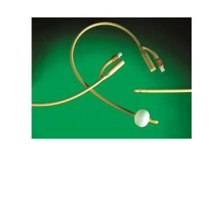Catetere uretrale foley in lattice siliconato ch20 per cateterizzazione vescicale prodotto in lattice medicale e trattato in silicone nella superficie esterna