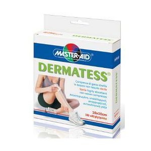 Garza in tessuto non tessuto dermatess 10x10 100 pezzi