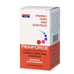 Reinforce ferro + rame + vitamina c 30 compresse masticabili