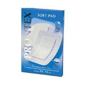 Garza compressa prontex soft pad autoadesiva 10x15cm 6 pezzi