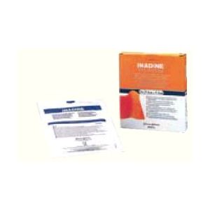 Medicazione non aderente allo iodio-povidone inadine misura 9,5x9,5 10 pezzi