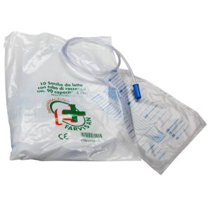 Sacca per urina letto monouso non sterile 2000 ml tubo 90 cmvalvola antireflusso senza rubinetto di scarico
