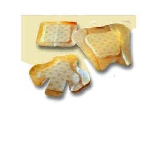 Medicazione biatain in schiuma di poliuretano con idrocolloide e bordo adesivo 18x18 cm 5 pezzi