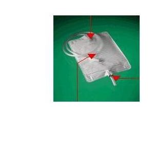 Sacca letto riutilizzabile conveen capacita' 1500ml lunghezza tubo 90cm con scarico 8 pezzi articolo 5062