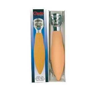 Credo tagliacalli cromato con clip raspa colore albicocca