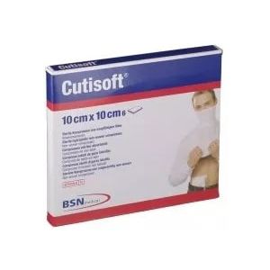 Garza idrofila compressa cutisoft tessuto non tessuto 10x10 cm 6 pezzi