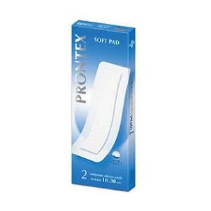 Garza compressa prontex soft pad 10x30 cm 2 pezzi