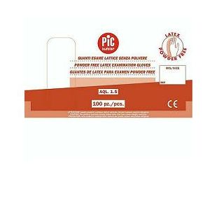 Guanto per esplorazione pic senza polvere misura m 100 pezzi