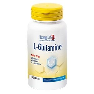 Longlife l-glutamine 100 capsule di gelatina da 620 mg