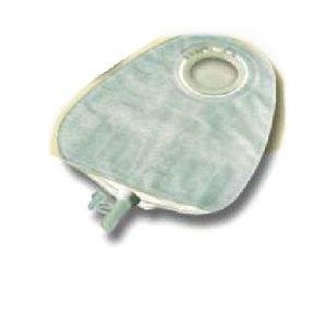 Sacca per urostomia ricoperta in tessuto non tessuto bianco con valvola di scarico a scomparsa alterna mio uro multichamber sistema a 2 pezzi foro 40mm capacita' midi 390 30 pezzi