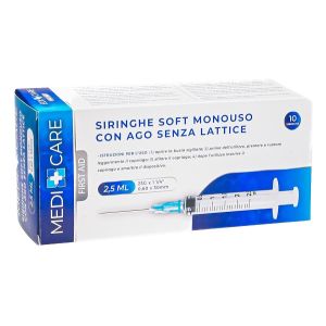 Siringa soft capacita' 2,5ml ago gauge 23 confezione 10 pezzi gammadis