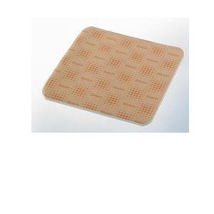 Medicazione biatain soft hold in schiuma di poliuretano parzialmente adesiva 10x10 cm 5 pezzi