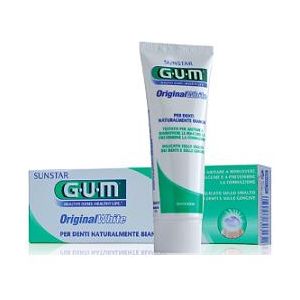 Gum original white dentifricio 75 ml