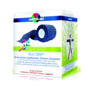 Benda elastica autobloccante master-aid blugrip 8x4,5