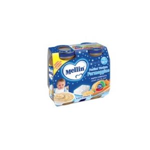 Mellin baby cena completa formaggino pastica 2 pezzi da 200 g