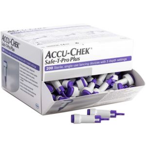 Lancette pungidito accu-chek safe t pro plus pd 200 pezzi