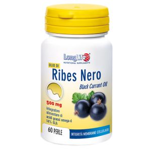 Longlife olio ribes nero 60 perle di gelatina