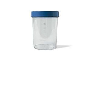 Contenitore pic sterile trasparente per analisi dei fluidi organici 100 ml tappo a vite + etichetta autoadesiva