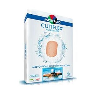 Medicazione autoadesiva trasparente impermeabile master-aid cutiflexmed 10x6 cm 5 pezzi