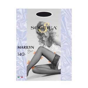 Marilyn 140 sheer calza autoreggente visone 3