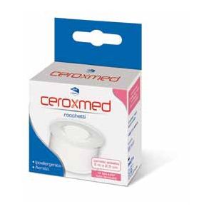 Cerotto adesivo in rocchetto ceroxmed in tessuto non tessuto aerato ipoallergenico bianco 500x2,5 cm 1 pezzo