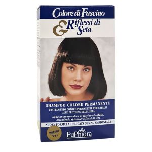 Euphidra colore di fascino & riflessi di seta shampoo colore permanente 42 bruno 120 ml