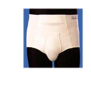 Orione 316 cintoslip erniario uomo aperto con pelotte bianco 6