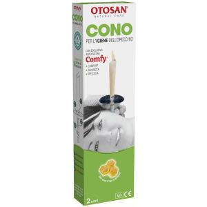 Otosan cono per l'igiene delle orecchie otosan+propoli 2 pezzi