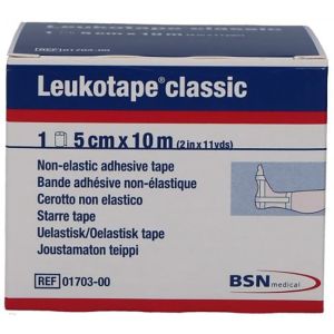Leukotape benda anelastica per bendaggi funzionali 5x100 cm