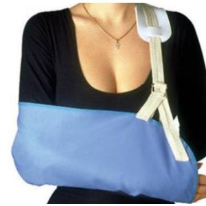 Reggibraccio economy sostiene il braccio traumatizzato o ingessato,  in cotone 100% regolabile in altezza misura media