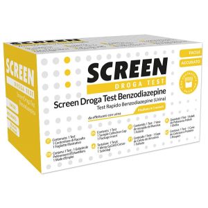 Screen droga test benzodiazepine test antidroga con contenitore urina