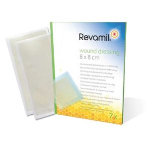 Garza medicata revamil 8x8cm 7 pezzi