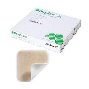 Schiuma di poliuretano assorbente sottile con strato di contatto in silicone morbido mepilex lite 15x15 5 pezzi